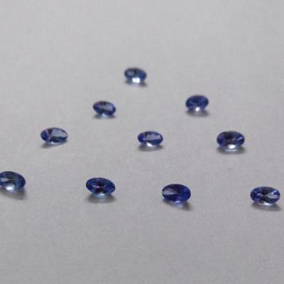 Natural Tanzanite 3x4mm 5 Pieces Lot Faceted Cut Oval Top Quality A Color - Loose Gemstone