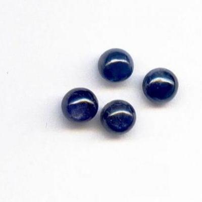 Natural Blue Sapphire 9mm 2 Pieces Cabochon Round Blue Color Top Quality Loose Gemstone
