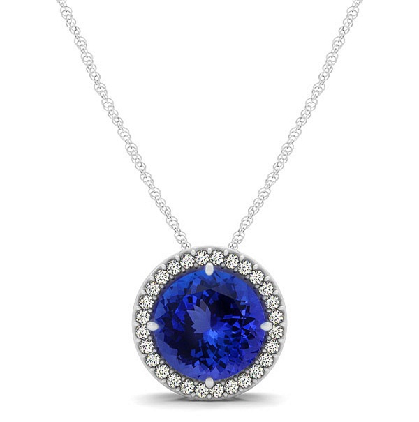 genuine tanzanite necklace