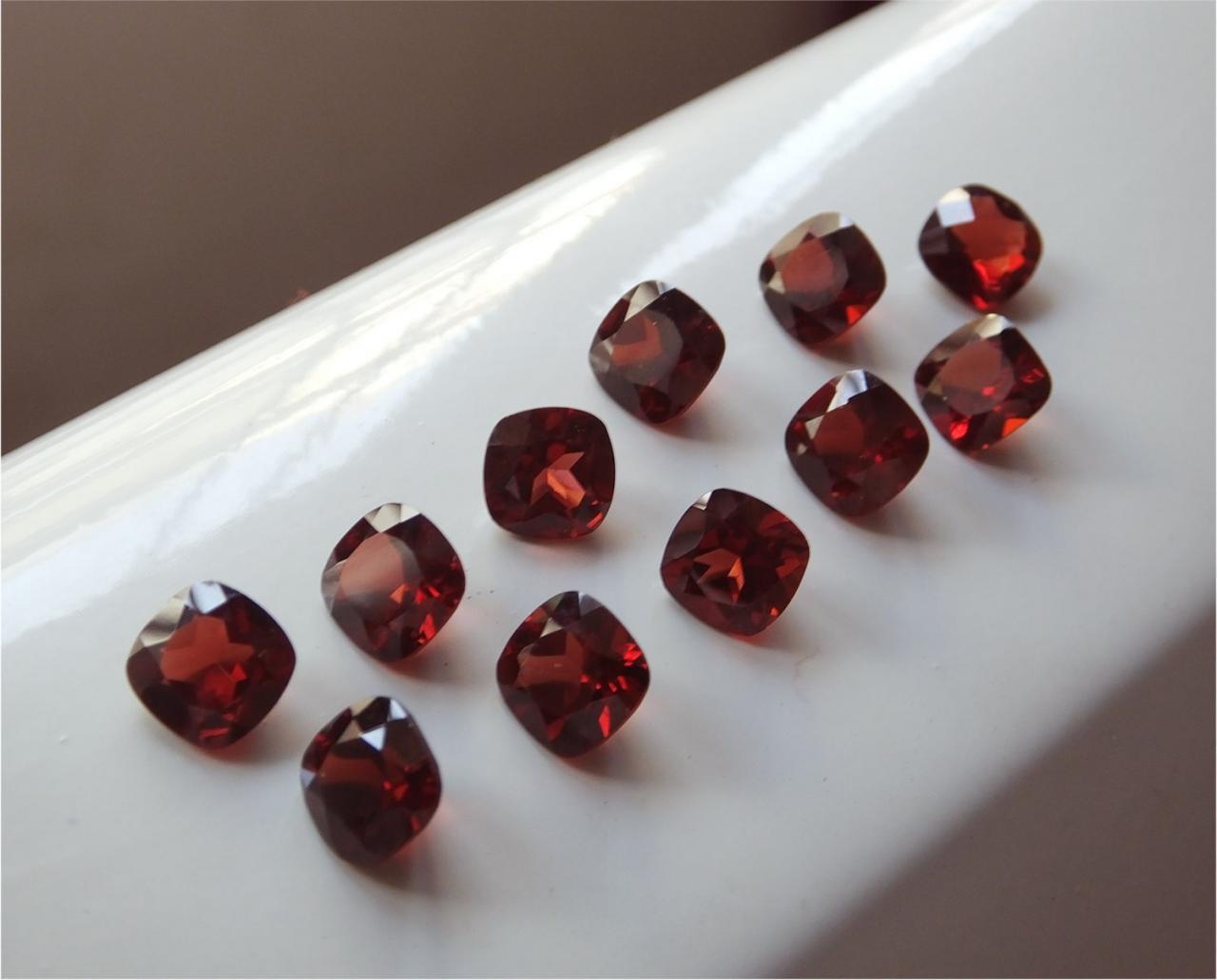 Garnet Natural Loose Gemstone Mixed Faceted Cut Red Stone Wholesale Lot DIY Gems